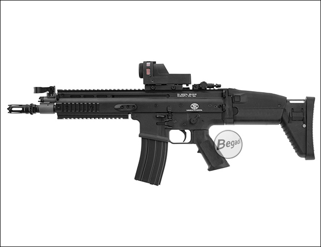 MPRO21 montiert auf einer kompakten Maschinenpistole