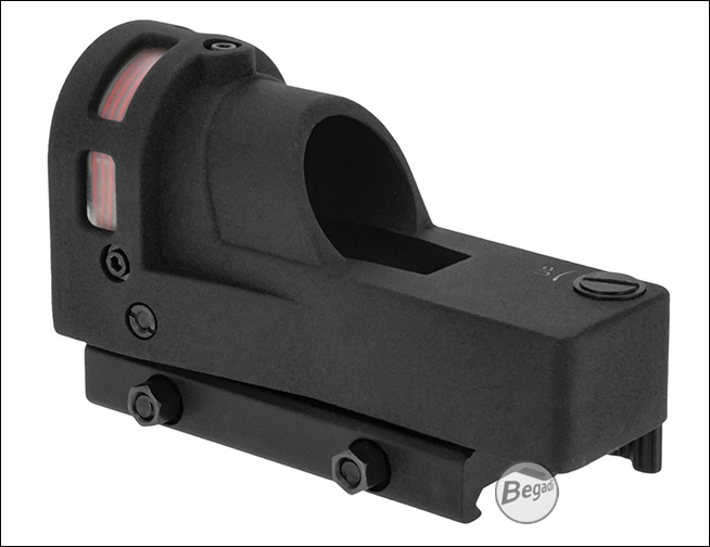 Schrägansicht der optischen Einheit ohne Schutzvorrichtung