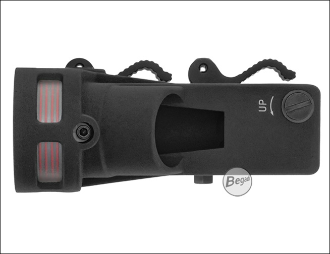 Detailaufnahme der Einstellschrauben für Höhe und Seite