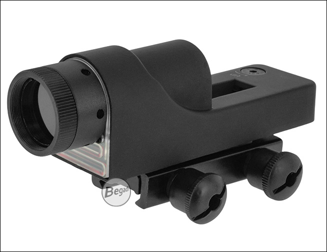 Begadi RX6 Triangle RedDot Sight Seitenansicht mit Montageaufsatz