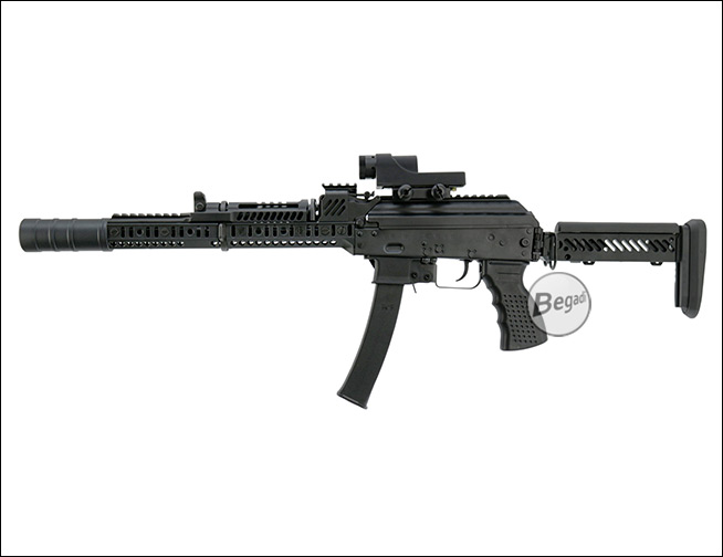 Begadi RX6 Triangle RedDot montiert auf einer M4 Airsoft Waffe