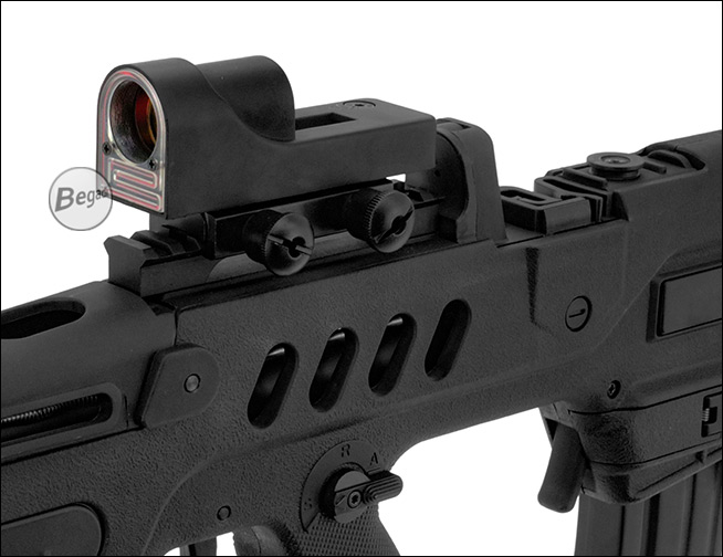 Begadi RX6 RedDot Sight Anwendungsbeispiel Nahaufnahme