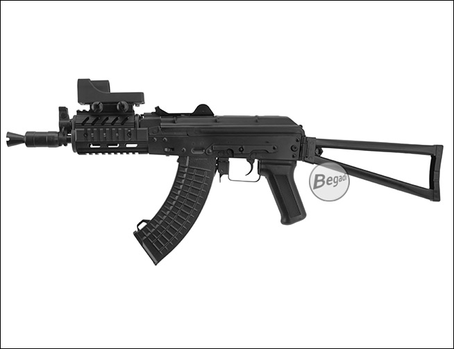 Begadi RX6 Triangle RedDot - Fokus auf die Optik im montierten Zustand