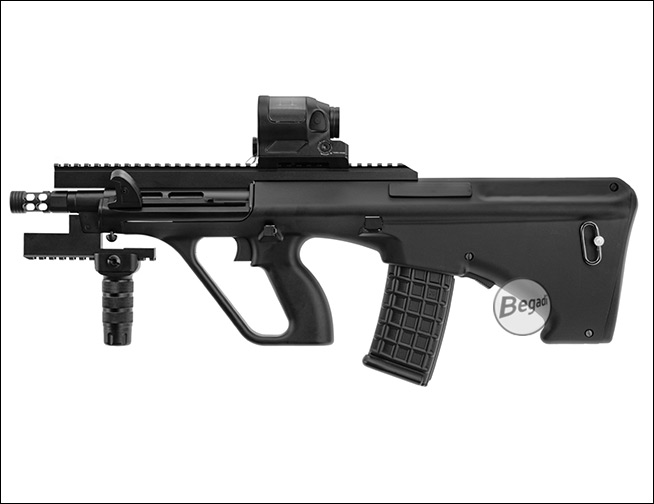 SRS Visier auf einer modernen Airsoft Plattform