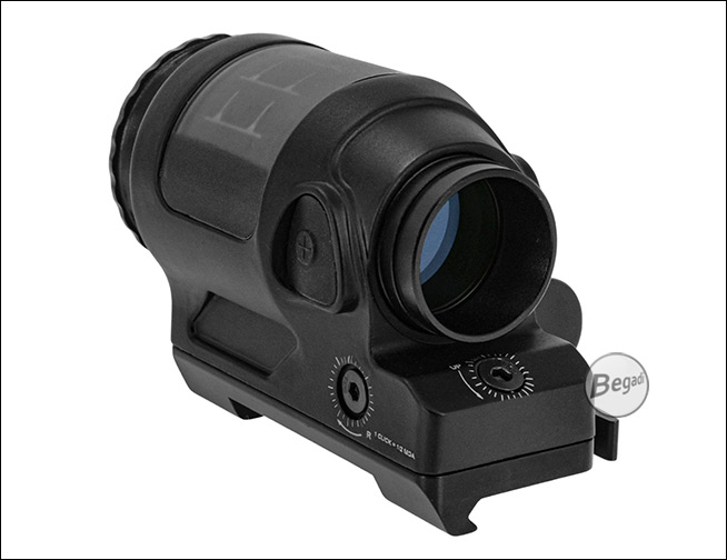 SRS Solar Reddot mit aufgeschraubtem Wabenfilter Linsenschutz