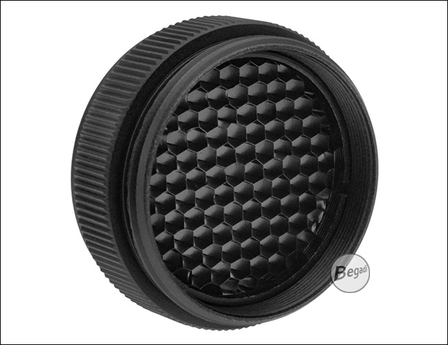 Nahaufnahme der Wabenstruktur des Filters