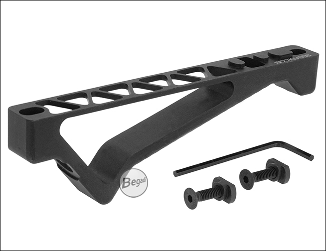 Begadi CNC Alu Ergonomic Fore Grip für M-LOK Systeme in der Produktansicht