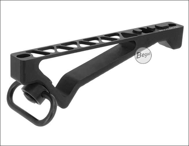 Weitere Produktansicht des Begadi CNC Alu Ergonomic Fore Grip aus Aluminium