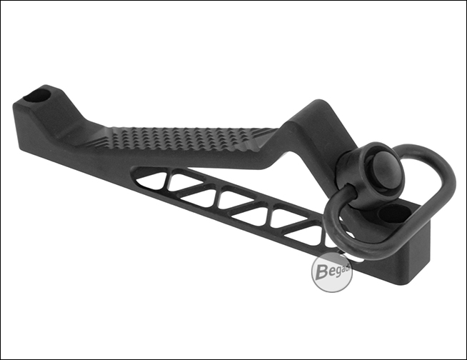 Detailansicht des leichten Begadi CNC Alu Ergonomic Fore Grip für M-LOK Systeme