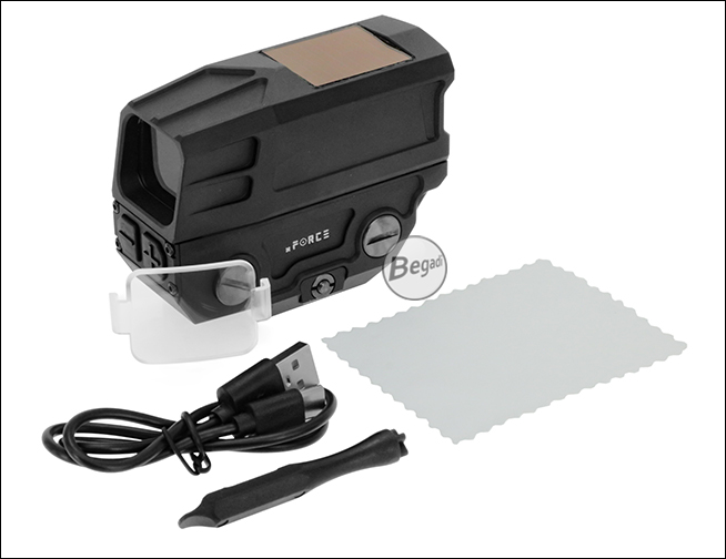 xFORCE XR060 Solar Hybrid Red Dot Airsoft-Visier – Lieferumfang 1