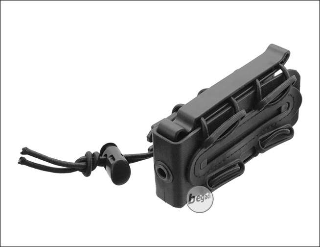 schwarz BEGADI Basic Low Profile Pistol Mag Pouch/Magazintasche 9mm 