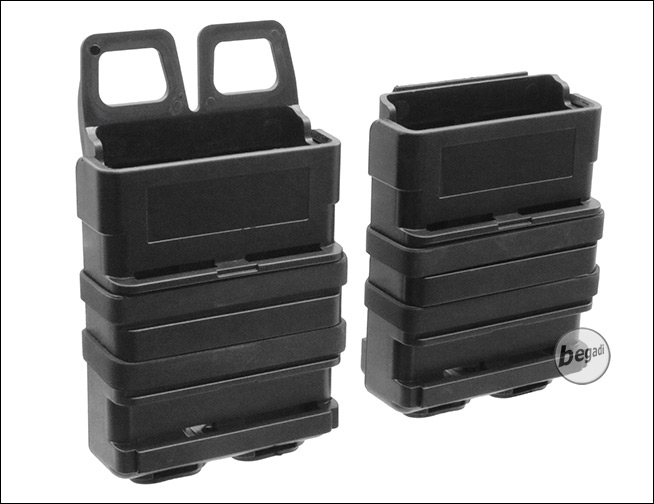 Softair BEGADI Basic Airsoft Hardshell Magazintaschen Bundle für 5.56mm M4/M16 etc schwarz 
