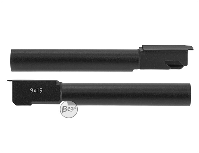 Komplettansicht des schwarzen ICS Airsoft Ersatzteils AS-06 für die SAR9