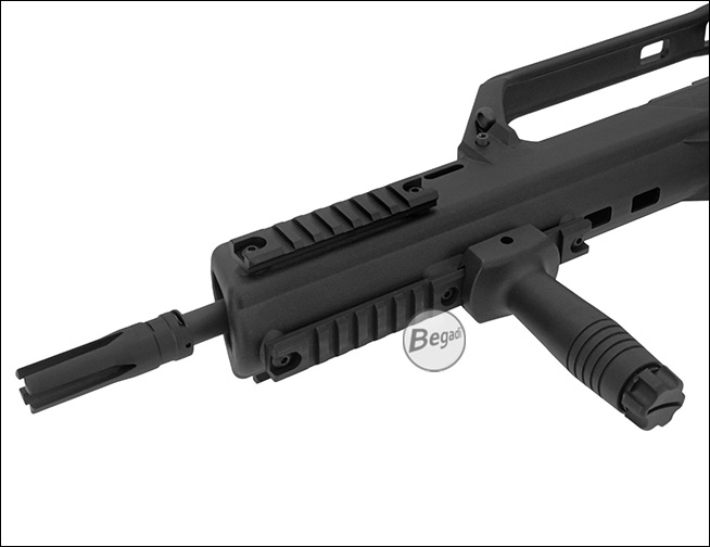 Detailansicht Montageübergang K-Handguard an G36C Gehäuse