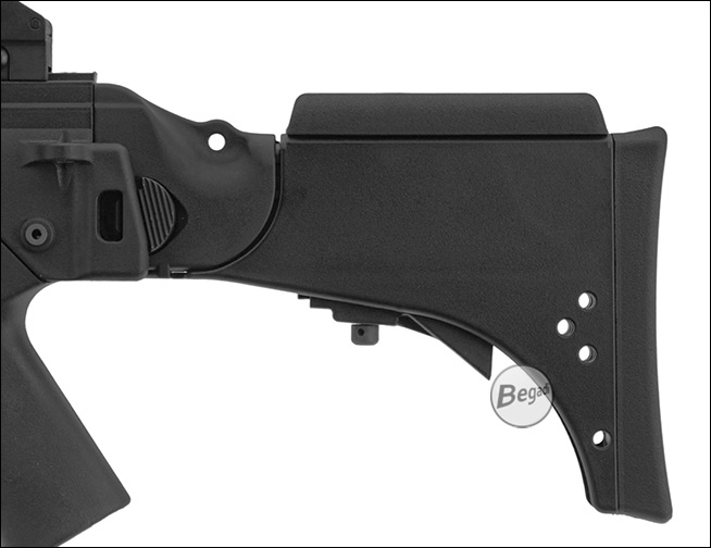 S&T MOD36 KV Large Battery Stock - Demonstration der Längenverstellung am Gewehr