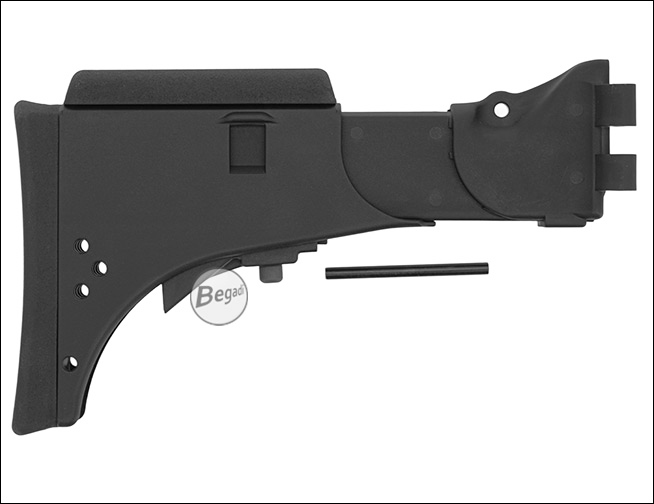 S&T MOD36 KV Schulterstütze aus Nylon - Detailansicht Arretierung