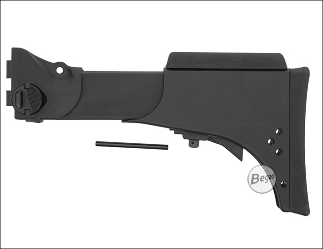 S&T MOD36 KV Large Battery Schulterstütze - Detailansicht Wangenauflage