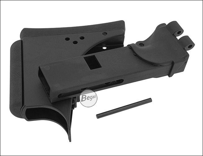 S&T MOD36 KV Stock - Ansicht der Markierungen und Materialstruktur