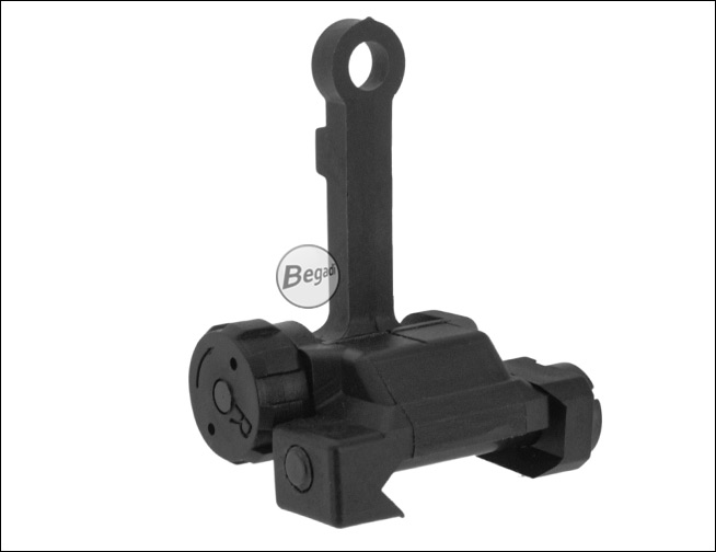 Nylon Fiber Folding Sight - Rückansicht Aperture-Durchlass