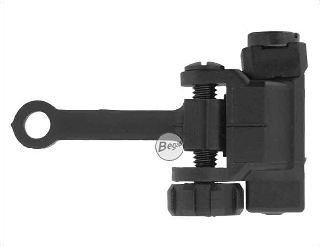 Folding Rear Aperture Sight - Unterseite und Montagefuß