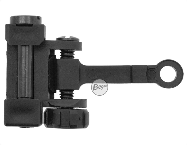 Nylon Fiber Visierung - Draufsicht Klappmechanismus