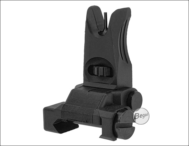 Nylon Fiber Folding Front Sight Post - Korn hochgeklappt Seitenansicht