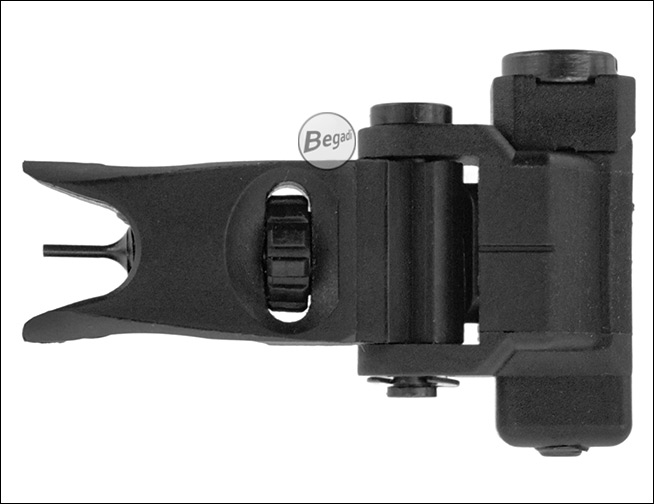 Folding Front Sight Post - Detailansicht des robusten Nylon-Materials