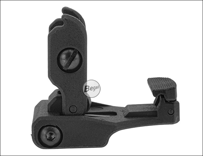 Nylon Fiber Rear Sight - Unterseite mit Picatinny-Schienenmontage