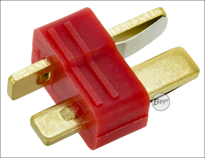 Deans T-Stecker in Rot, männlich – Produktansicht 2