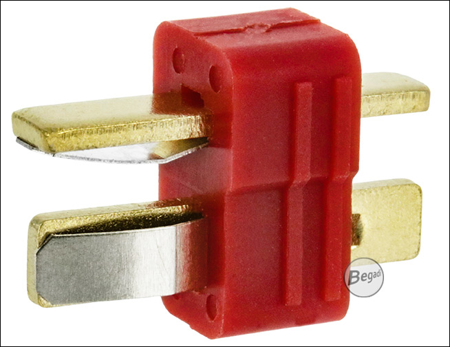 Deans T-Stecker in Rot, männlich – Produktansicht 4