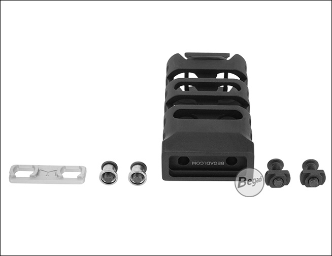 Aluminium Skeleton Ultralight Vertical Grip für M-LOK und Keymod Systeme - Produktansicht 3