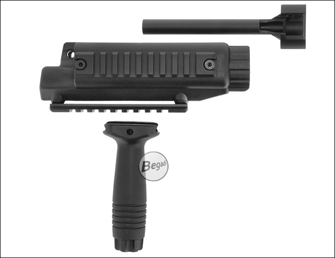 Begadi MOD5 Railed Handguard mit RIS Griff – Produktansicht 2
