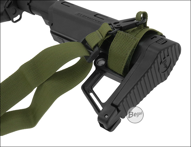 Sling Montage - Demonstration Tragesystem am S1 Stock