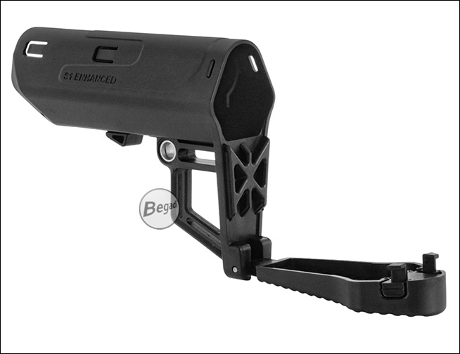 Begadi S1 Enhanced Stock - Geöffnetes Akkufach