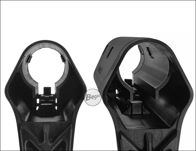 Begadi S1 Enhanced Stock - Schnellverschluss Klappe Detail