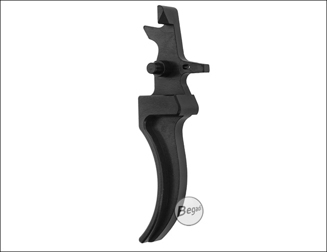 Begadi CNC MOD5 AEG Curved Trigger schwarz – Seitenansicht
