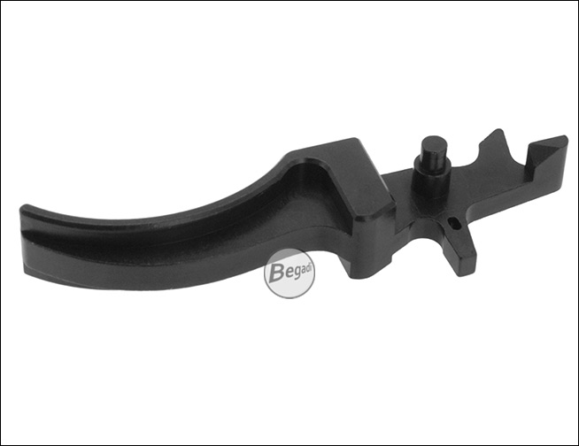 Begadi CNC MOD5 AEG Curved Trigger schwarz – Detailansicht Abzugsfläche