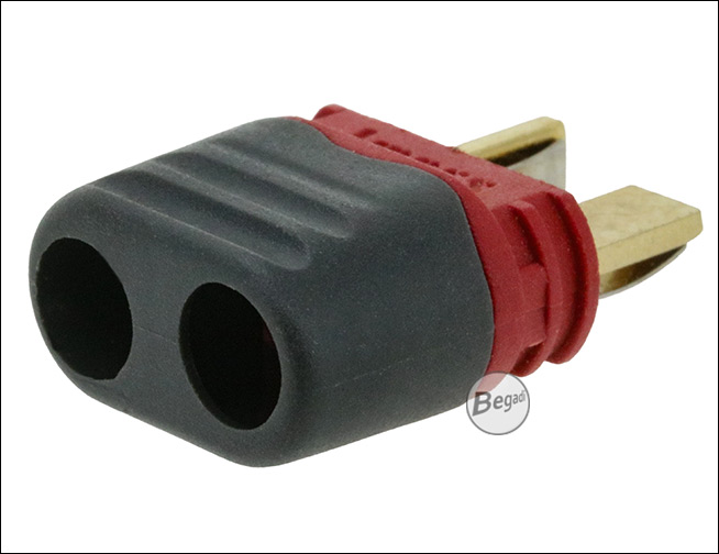 DEAN / T-Stecker, 2teilig, männlich, vergoldet, mit Isolierkappe – Produktansicht 2