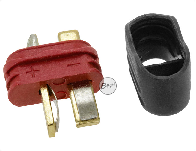 DEAN / T-Stecker, 2teilig, männlich, vergoldet, mit Isolierkappe – Produktansicht 6