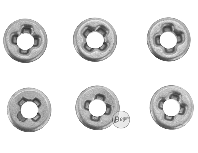 Begadi 7mm Stahllaufbuchsen Crossed Slot – Produktansicht 3