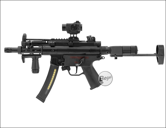 Begadi Sentinel Red Dot, Rückansichten mit grünem und rotem Leuchtpunkt