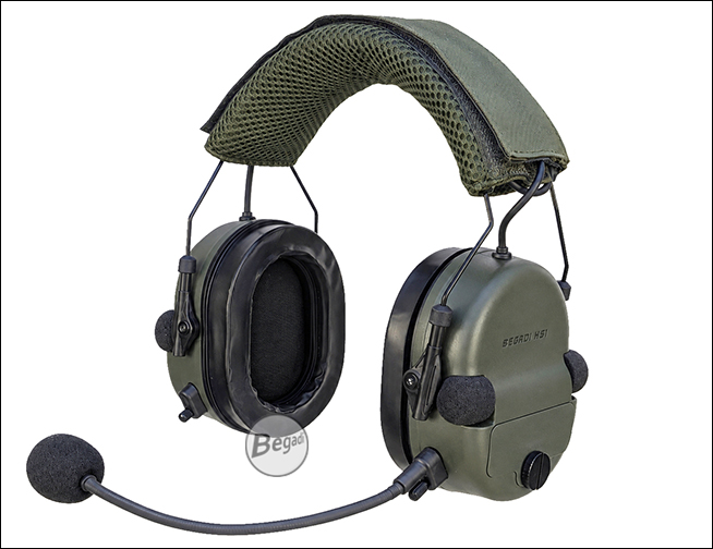 Begadi HS1 Headset in Olive – Produktansicht