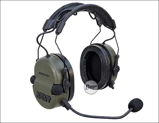 Begadi HS1 Headset in Olive – Produktansicht