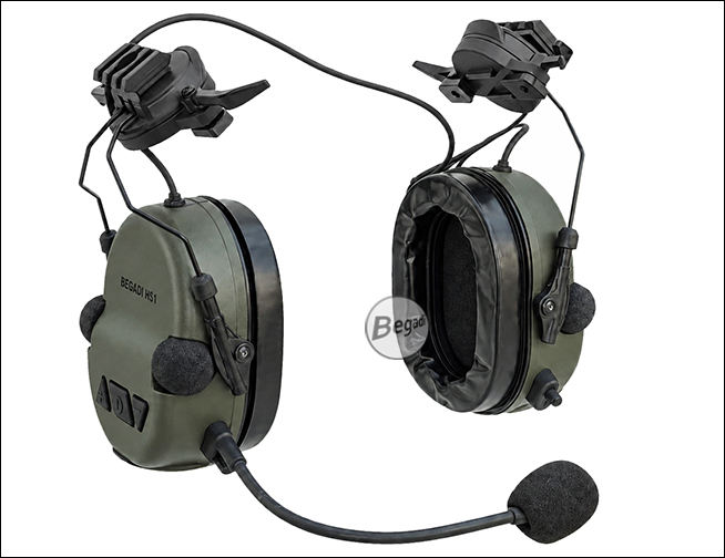 Begadi HS1 Headset in Olive – Produktansicht