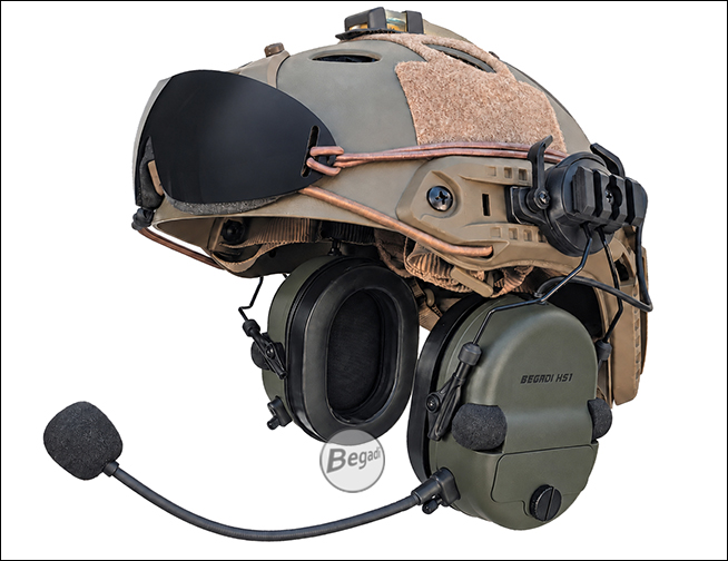 Begadi HS1 Headset in Olive – Produktansicht