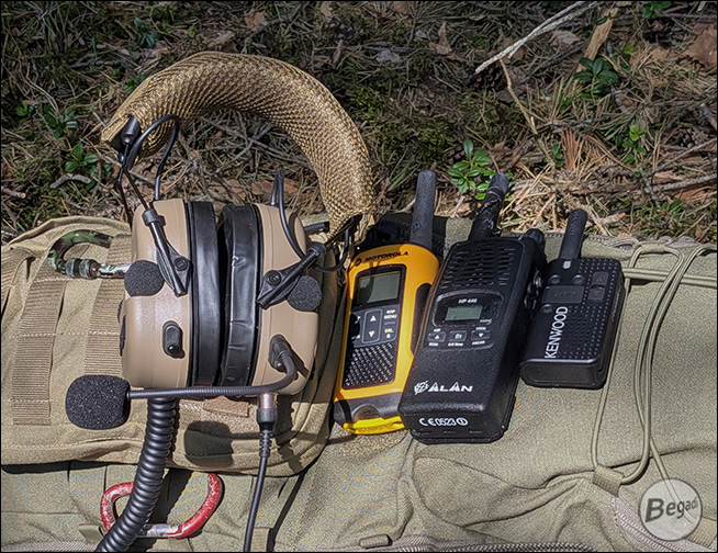 Begadi HS1 Headset in Tan – Anwendungsbeispiel mit Kopfbügel