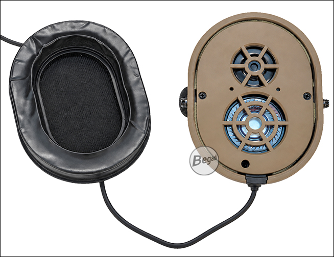 Begadi HS1 Headset in Tan – Produktansicht