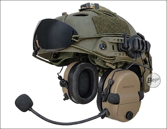 Begadi HS1 Headset in Tan – Produktansicht