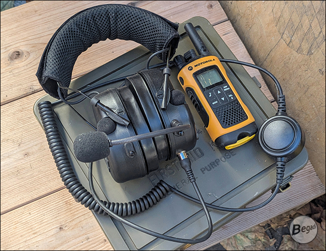Begadi HS1 Headset in Schwarz – Anwendungsbeispiel mit Kopfbügel