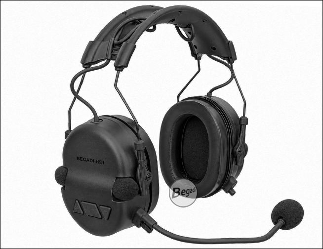 Begadi HS1 Headset in Schwarz – Produktansicht